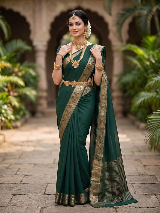 Green saree